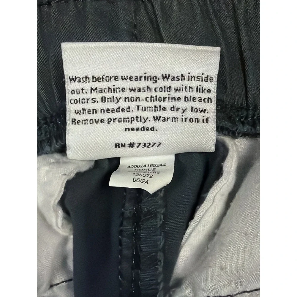Sonoma Cargo Pants Kids Large Gray Excellent Elastic Waist Cotton Blend Stretch